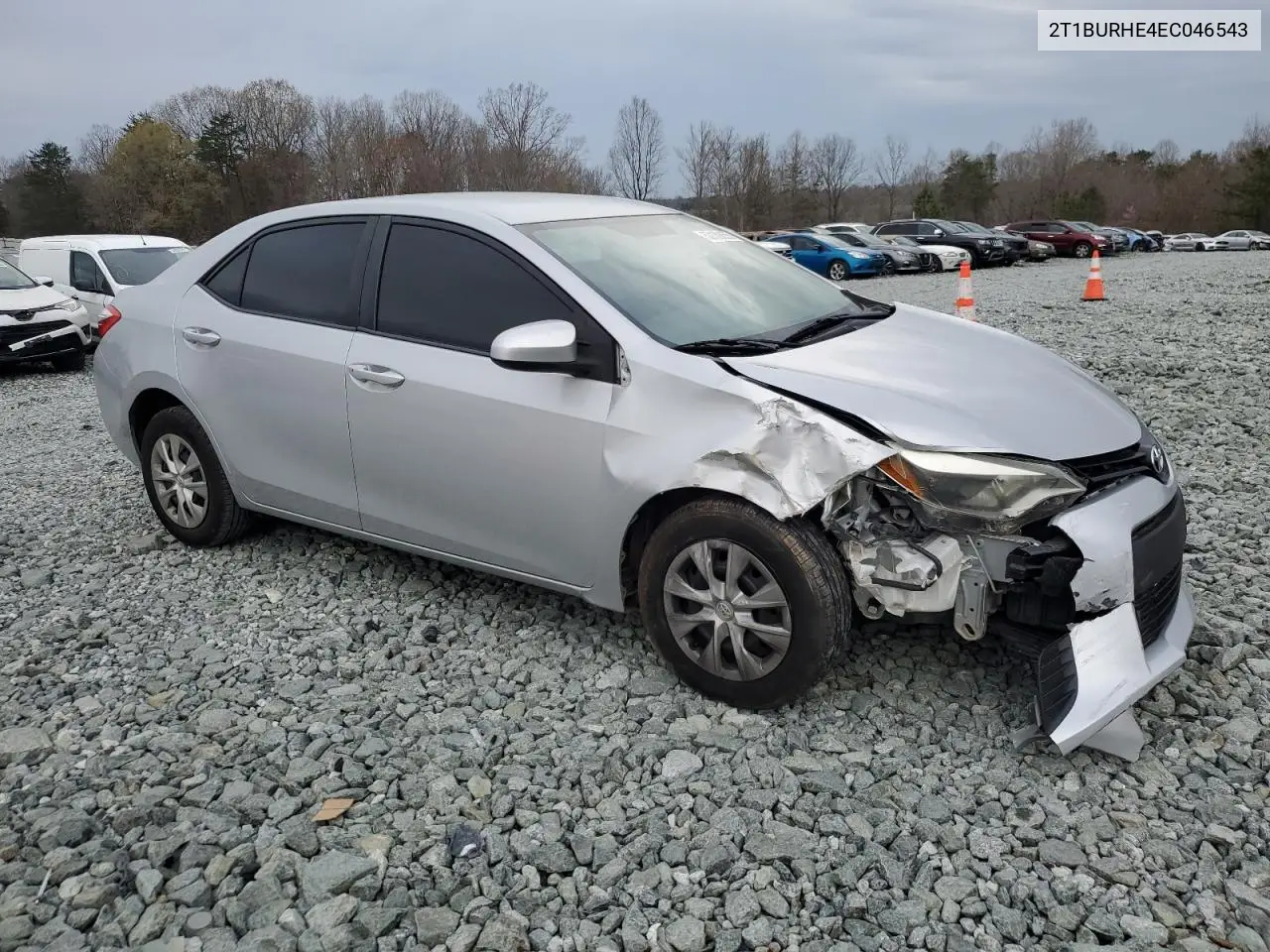 2014 Toyota Corolla L VIN: 2T1BURHE4EC046543 Lot: 50139055