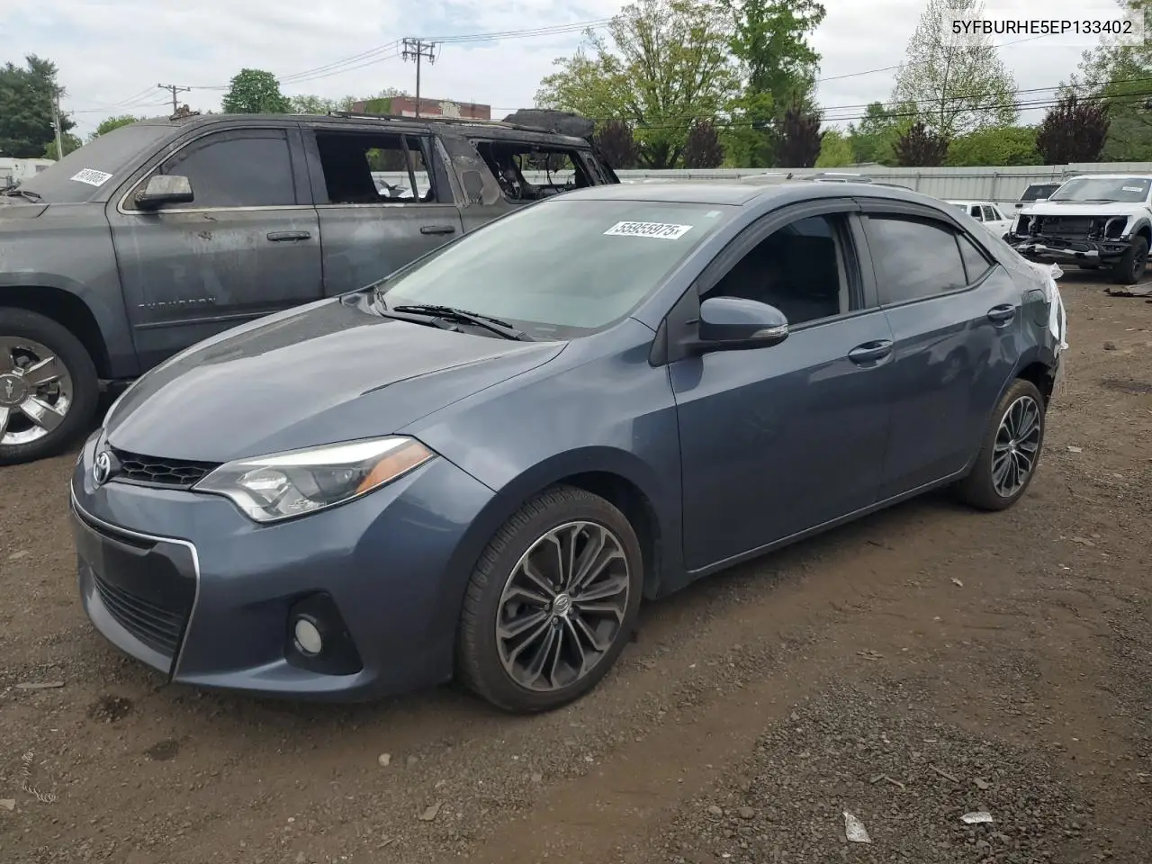 2014 Toyota Corolla L VIN: 5YFBURHE5EP133402 Lot: 55955975