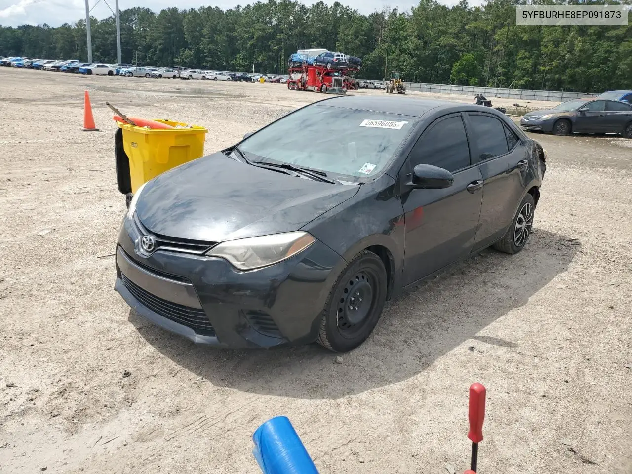 2014 Toyota Corolla L VIN: 5YFBURHE8EP091873 Lot: 56596055