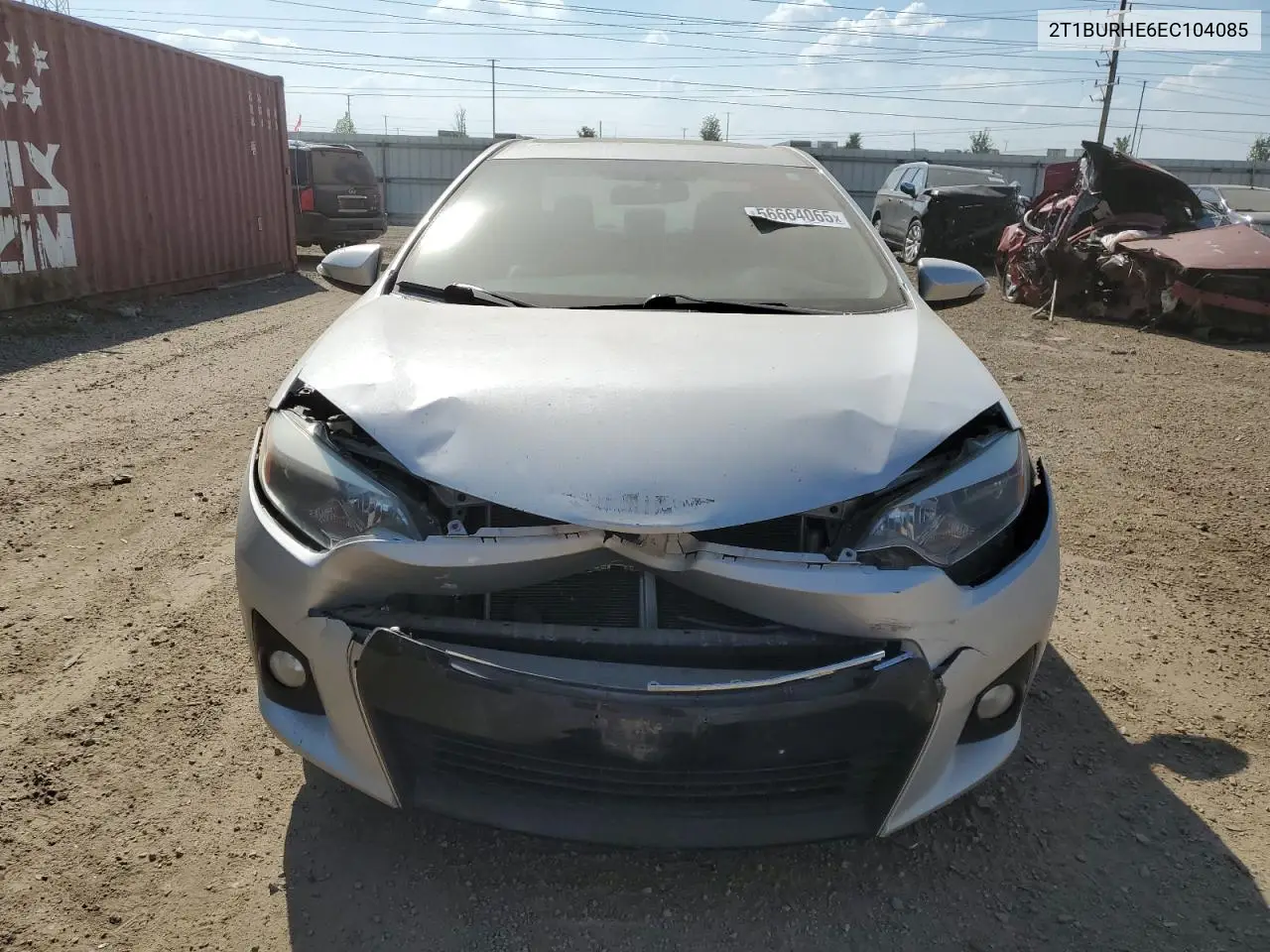 2014 Toyota Corolla L VIN: 2T1BURHE6EC104085 Lot: 56664065