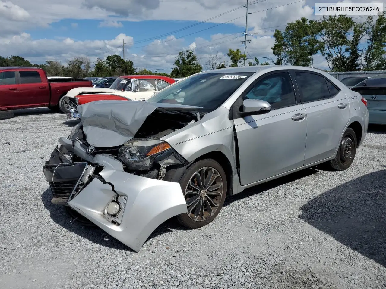 2014 Toyota Corolla L VIN: 2T1BURHE5EC076246 Lot: 56791685