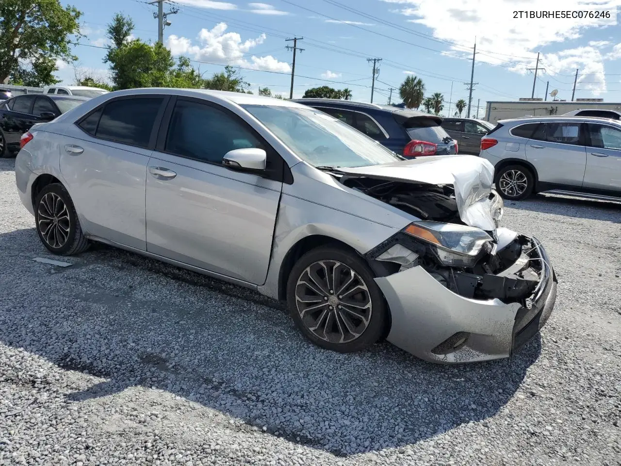 2014 Toyota Corolla L VIN: 2T1BURHE5EC076246 Lot: 56791685