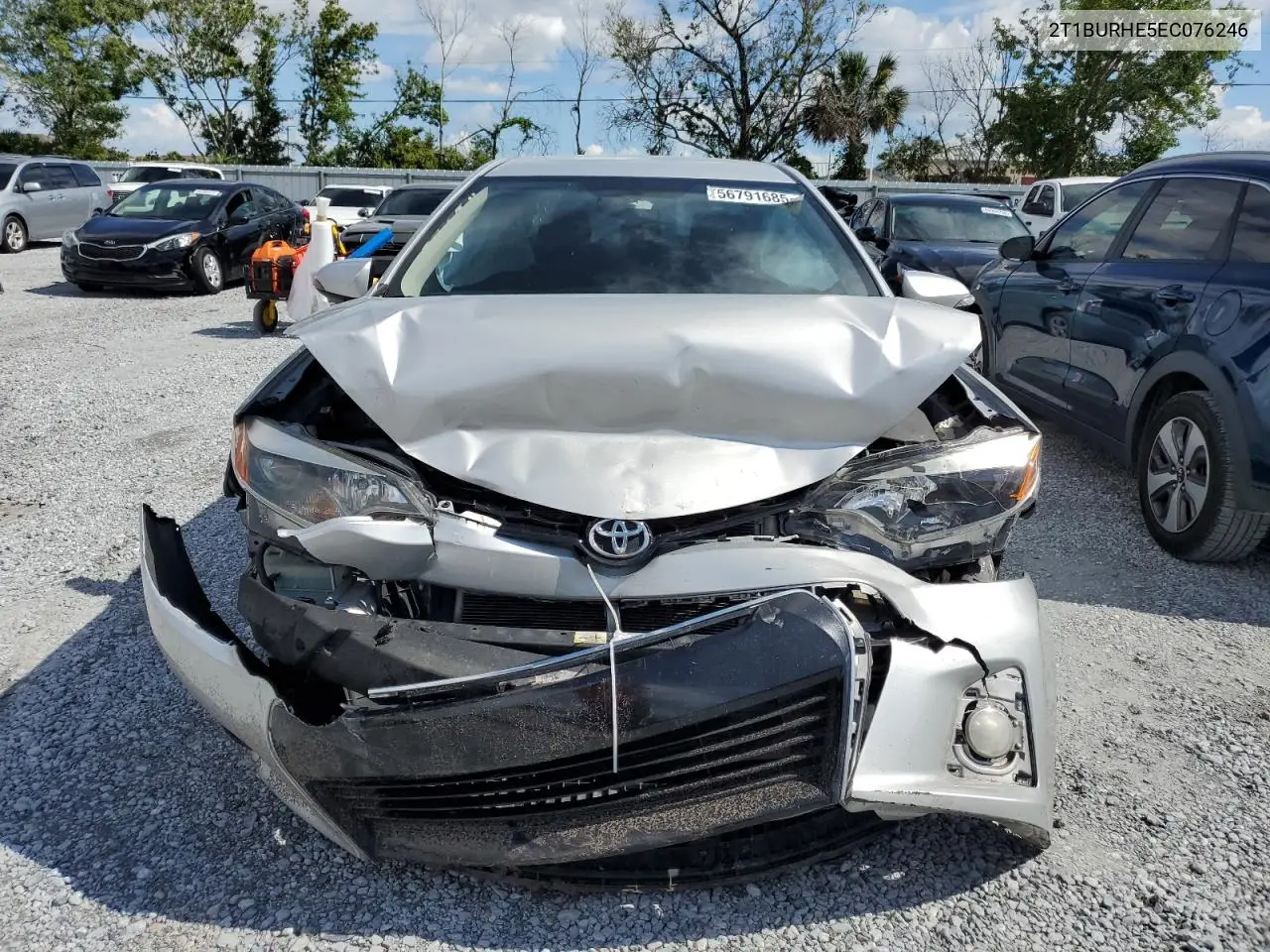 2014 Toyota Corolla L VIN: 2T1BURHE5EC076246 Lot: 56791685