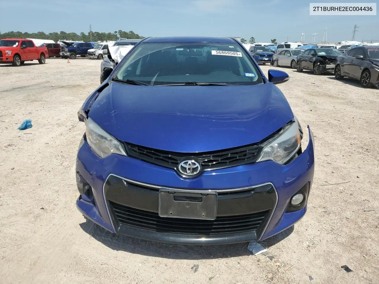 2014 Toyota Corolla L VIN: 2T1BURHE2EC004436 Lot: 56869505