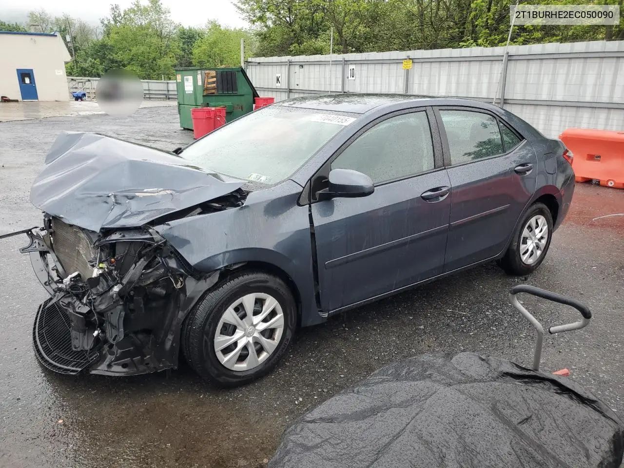 2014 Toyota Corolla L VIN: 2T1BURHE2EC050090 Lot: 57040155