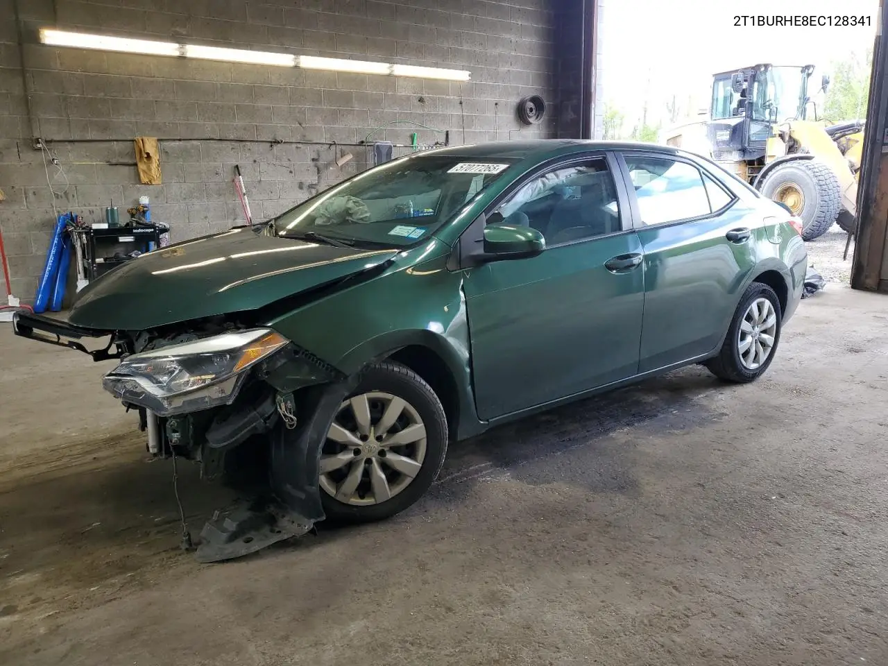 2014 Toyota Corolla L VIN: 2T1BURHE8EC128341 Lot: 57077265