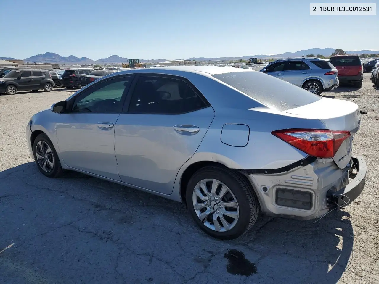 2014 Toyota Corolla L VIN: 2T1BURHE3EC012531 Lot: 57098095