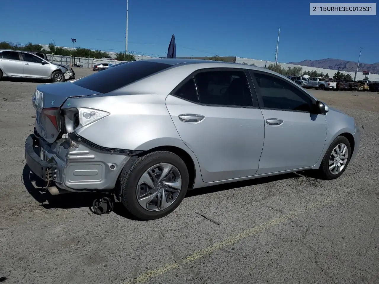 2014 Toyota Corolla L VIN: 2T1BURHE3EC012531 Lot: 57098095