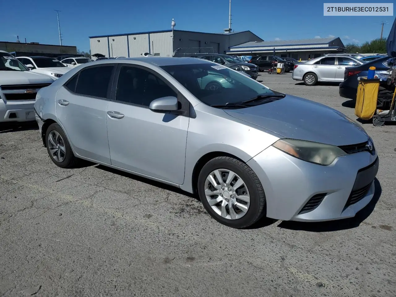 2014 Toyota Corolla L VIN: 2T1BURHE3EC012531 Lot: 57098095