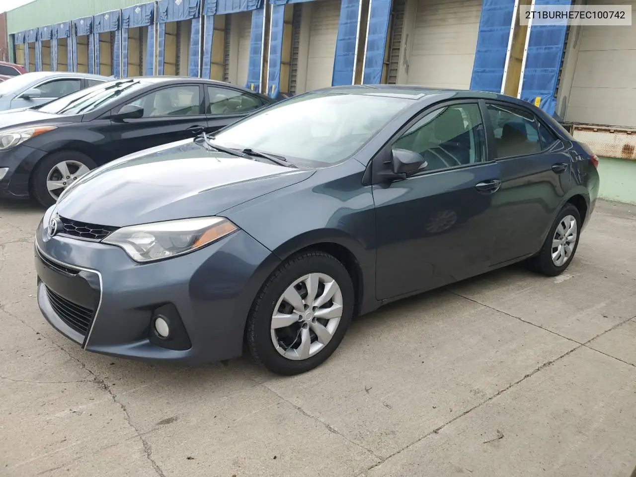 2014 Toyota Corolla L VIN: 2T1BURHE7EC100742 Lot: 57101115