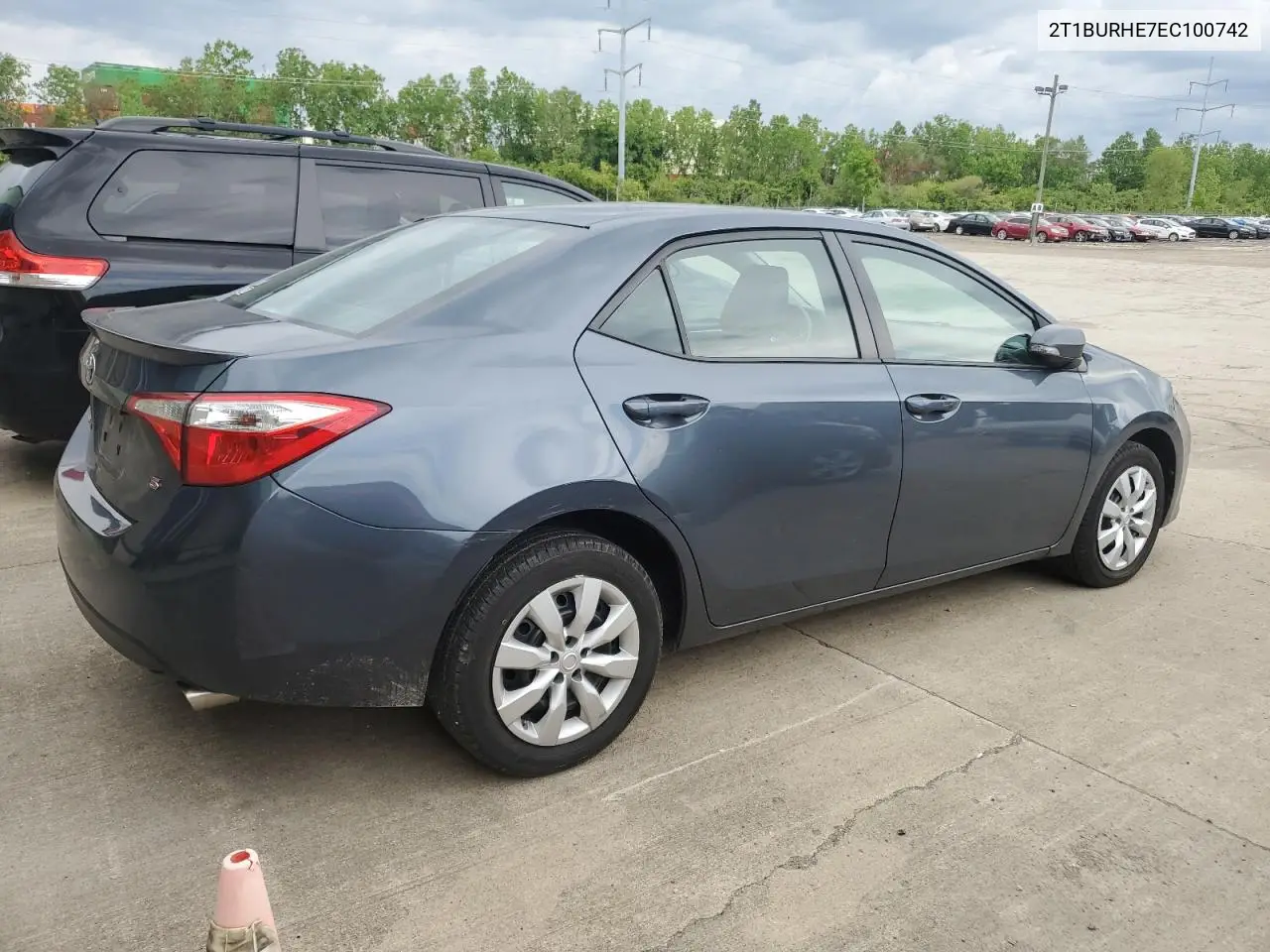 2014 Toyota Corolla L VIN: 2T1BURHE7EC100742 Lot: 57101115