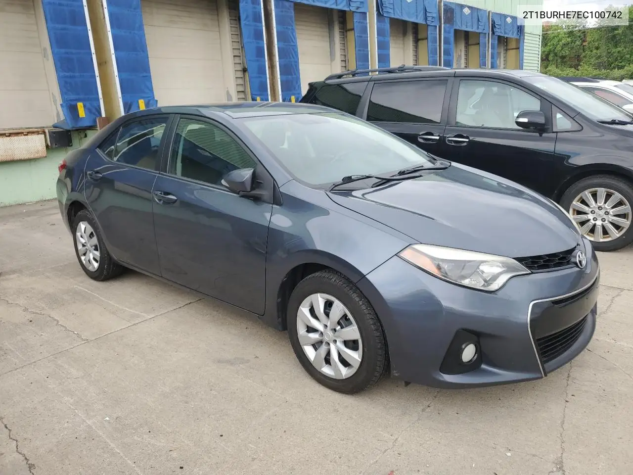 2014 Toyota Corolla L VIN: 2T1BURHE7EC100742 Lot: 57101115