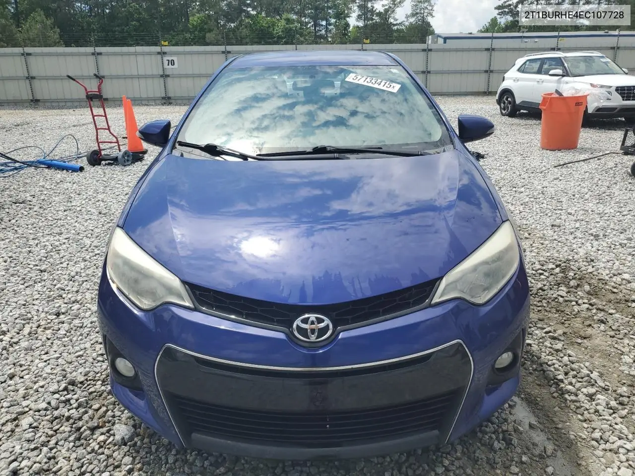 2014 Toyota Corolla L VIN: 2T1BURHE4EC107728 Lot: 57133415