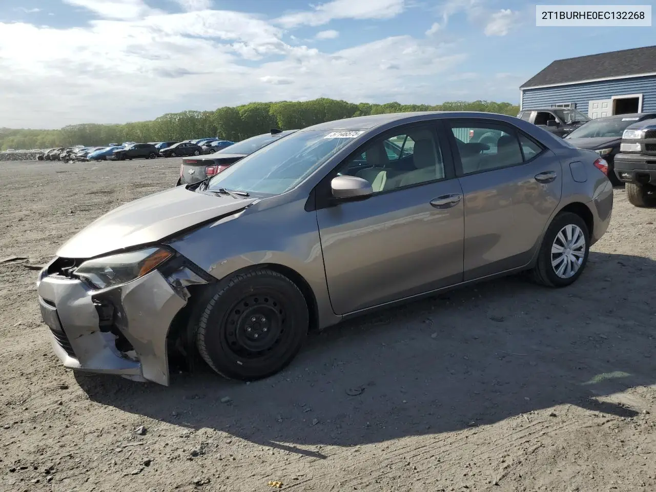 2014 Toyota Corolla L VIN: 2T1BURHE0EC132268 Lot: 57146575
