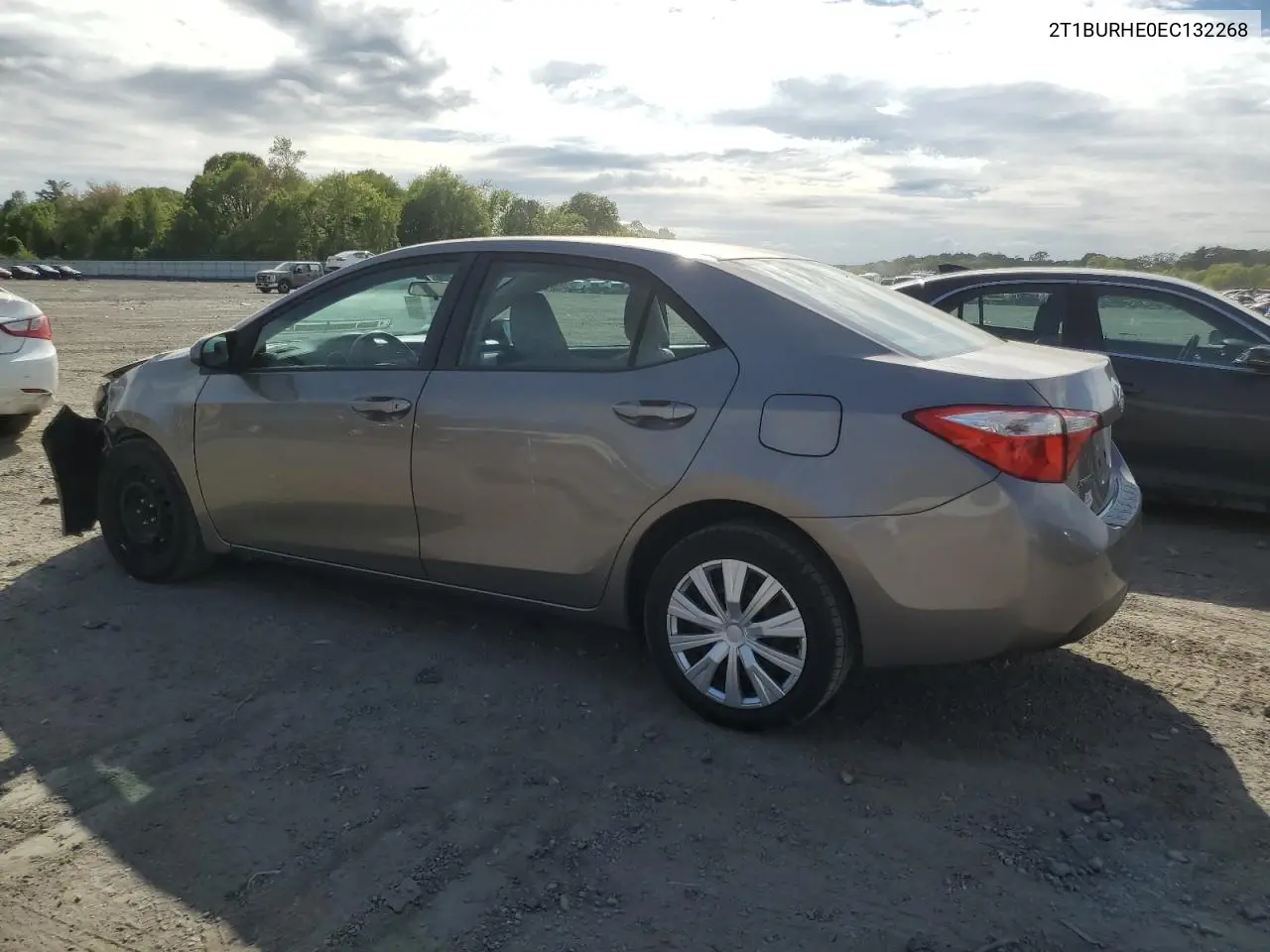 2014 Toyota Corolla L VIN: 2T1BURHE0EC132268 Lot: 57146575