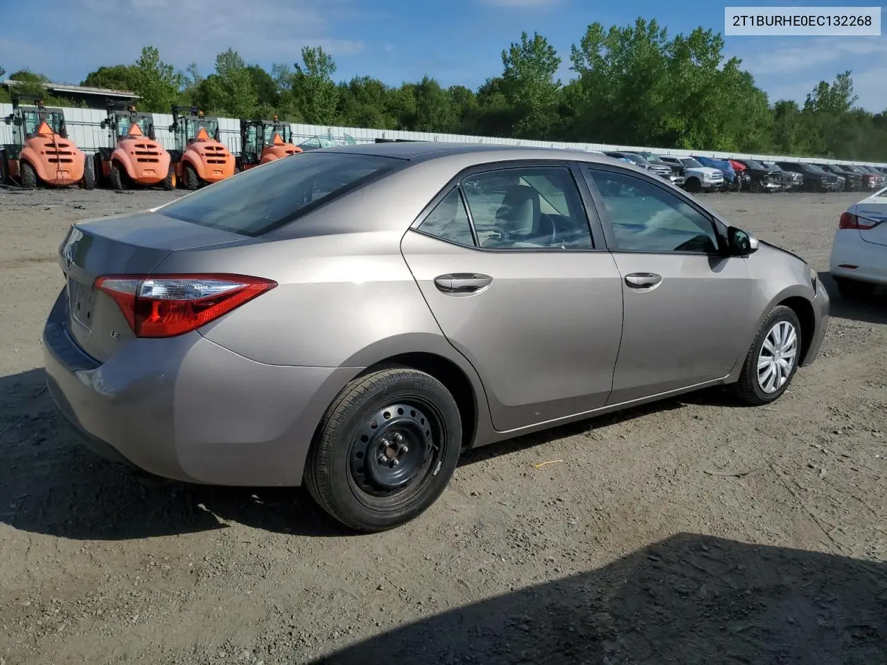 2014 Toyota Corolla L VIN: 2T1BURHE0EC132268 Lot: 57146575