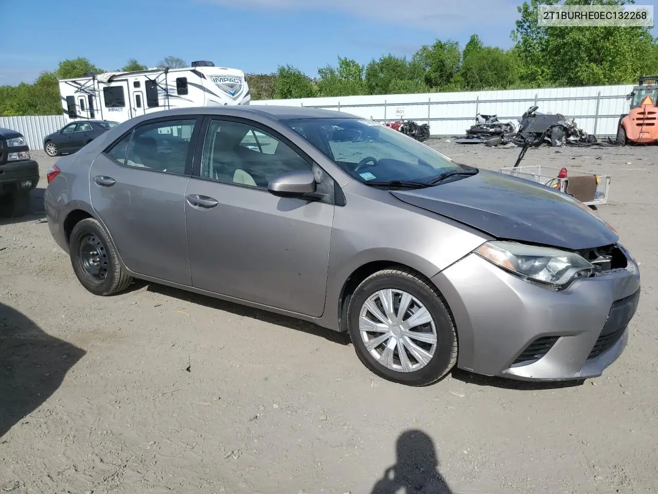 2014 Toyota Corolla L VIN: 2T1BURHE0EC132268 Lot: 57146575