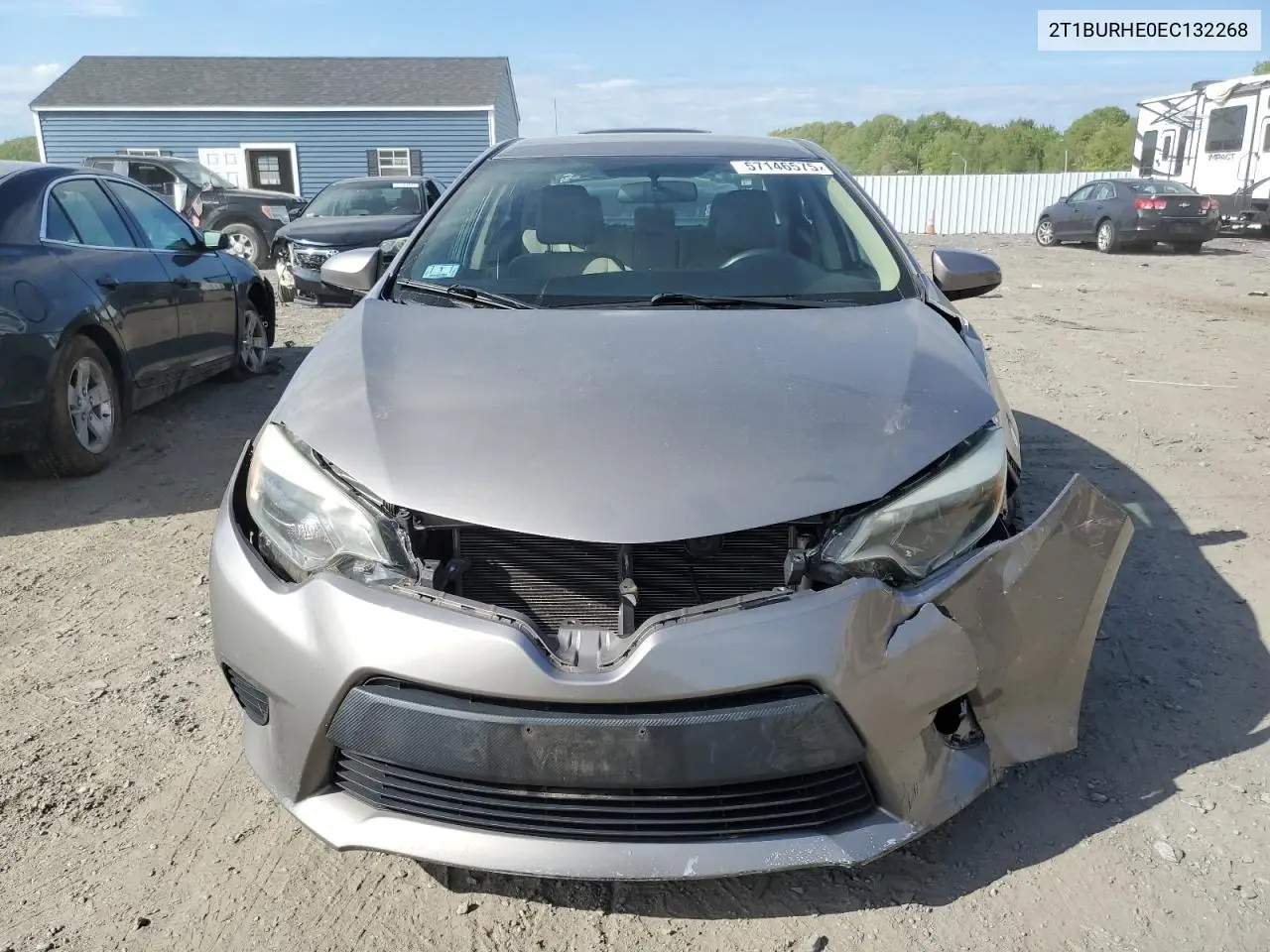 2014 Toyota Corolla L VIN: 2T1BURHE0EC132268 Lot: 57146575