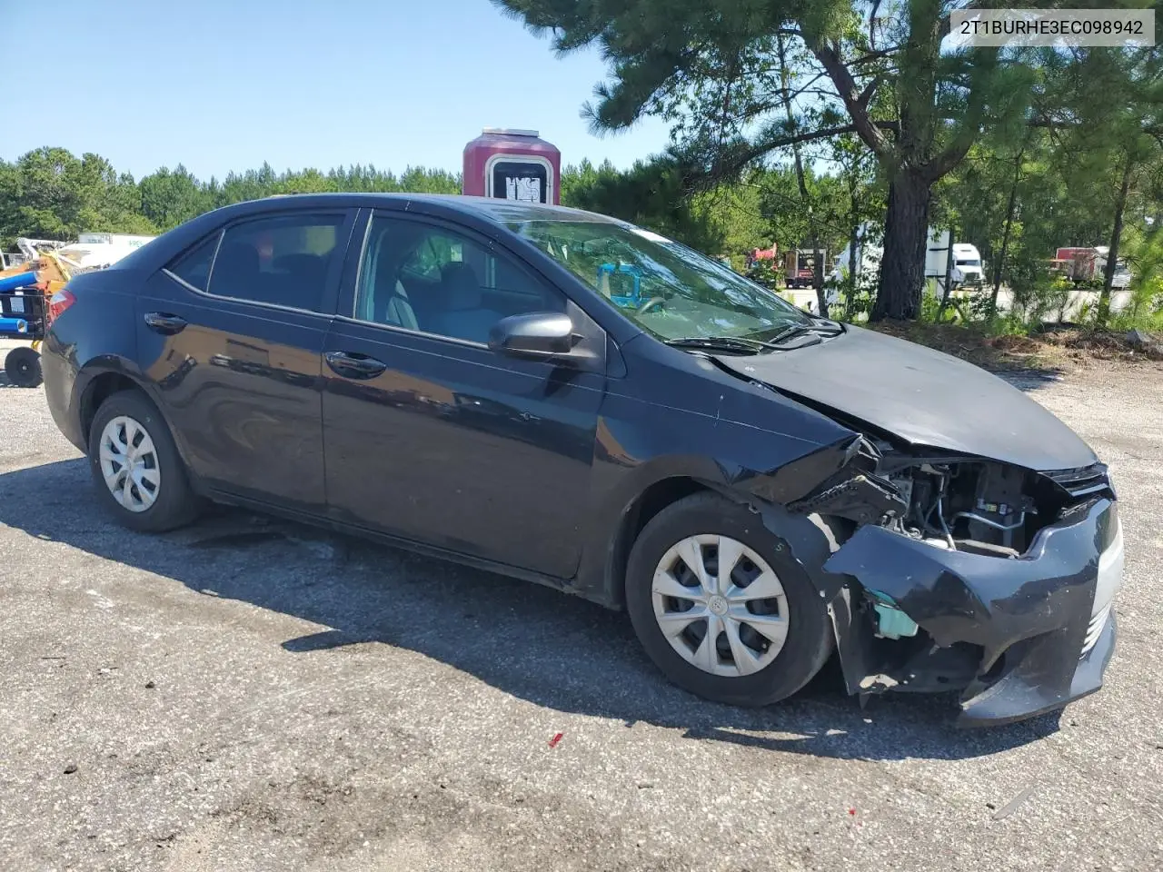 2014 Toyota Corolla L VIN: 2T1BURHE3EC098942 Lot: 61746135