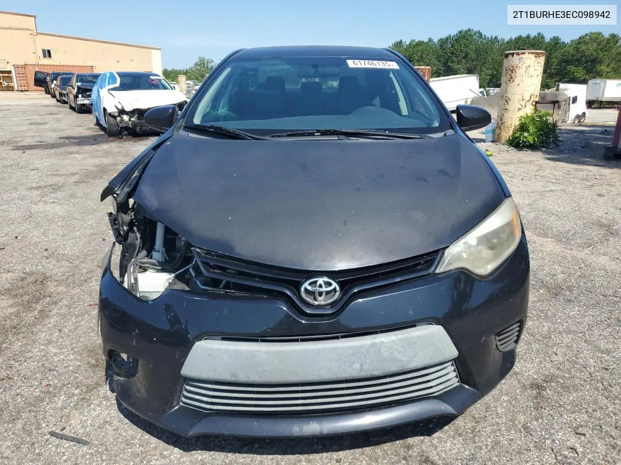 2014 Toyota Corolla L VIN: 2T1BURHE3EC098942 Lot: 61746135