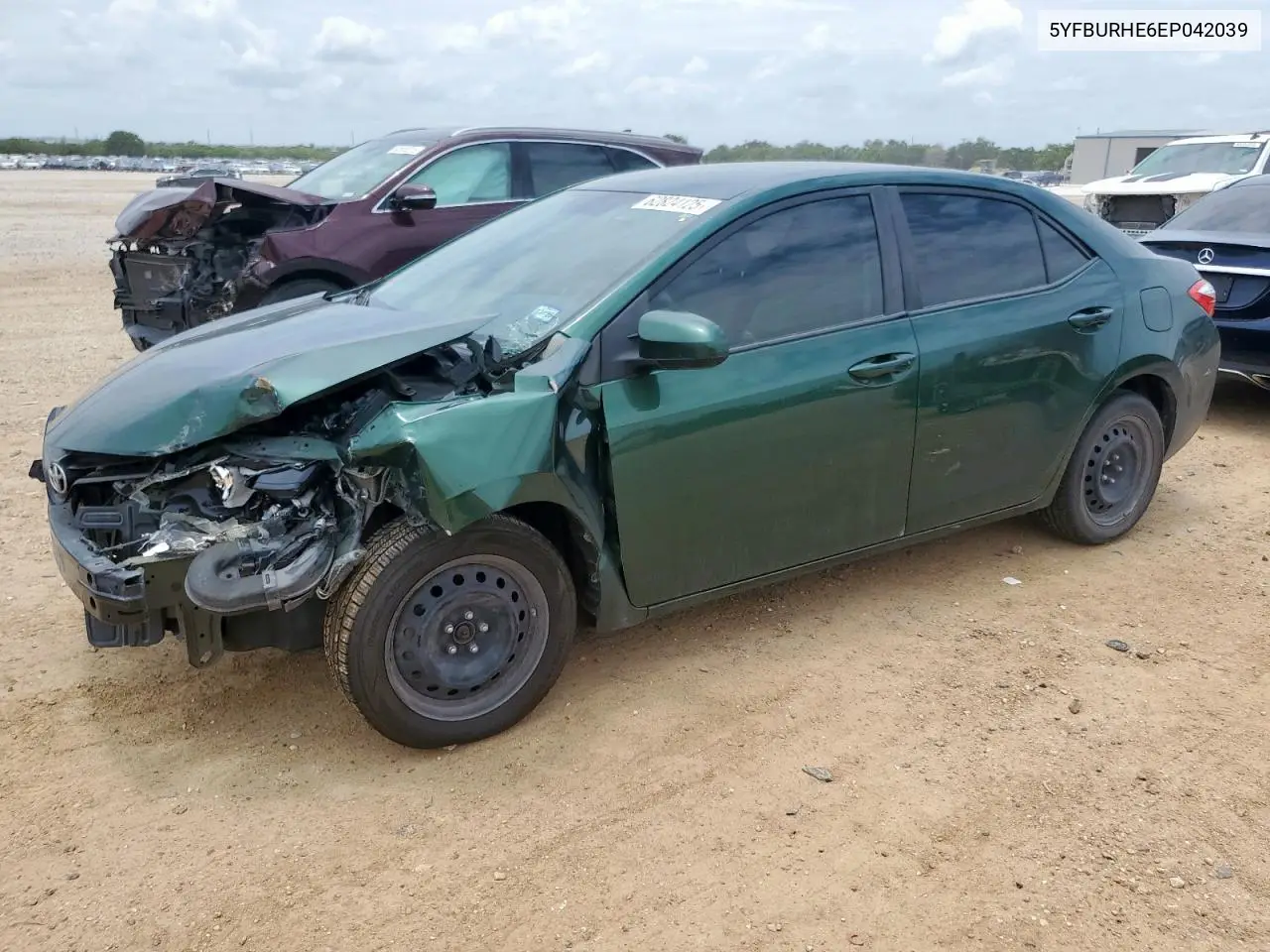 2014 Toyota Corolla L VIN: 5YFBURHE6EP042039 Lot: 62824125