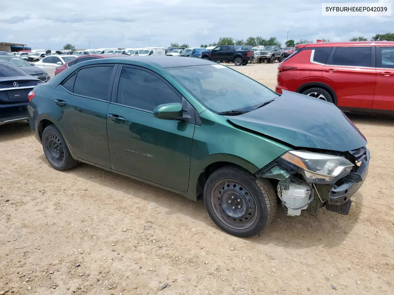 2014 Toyota Corolla L VIN: 5YFBURHE6EP042039 Lot: 62824125
