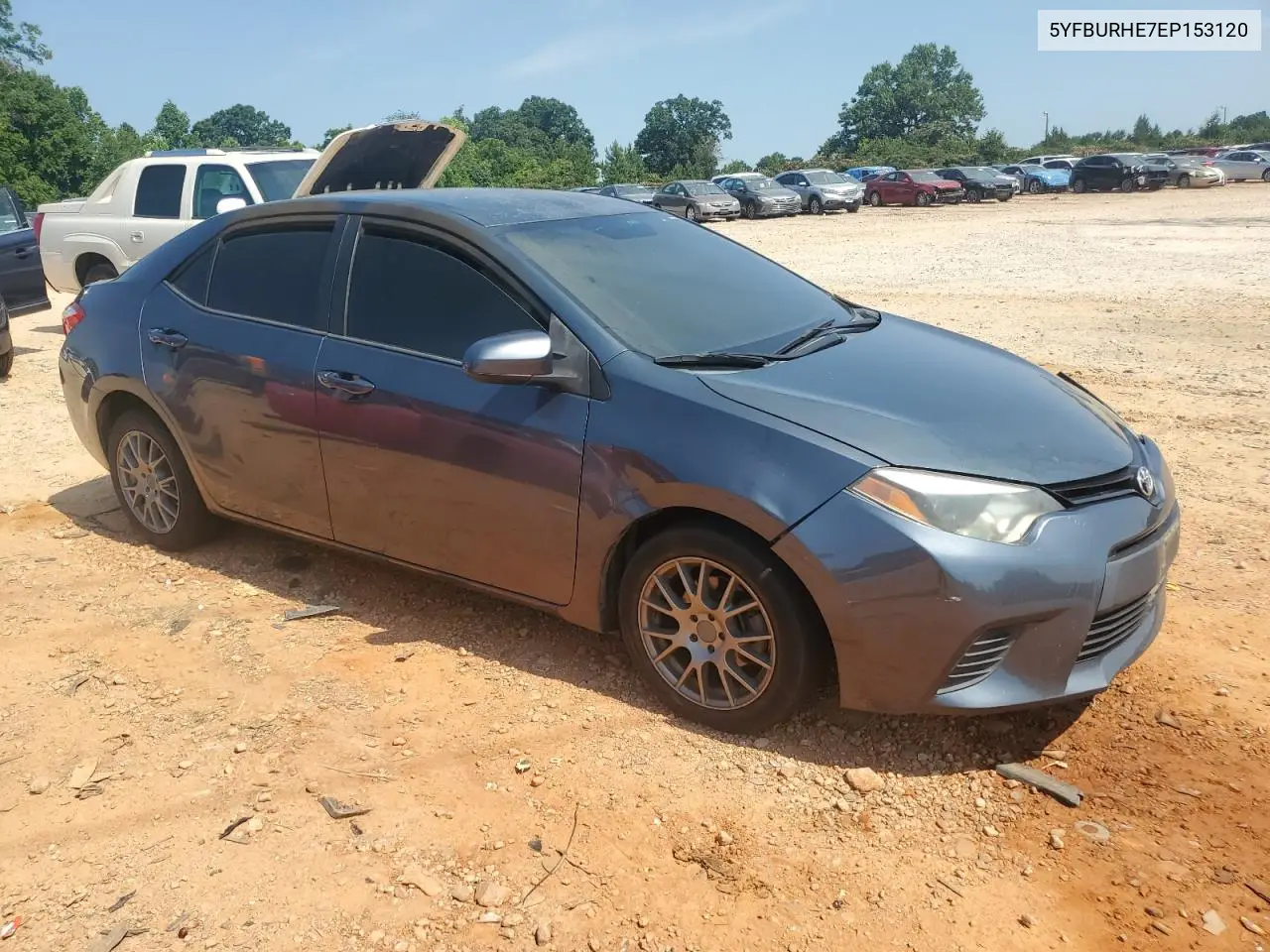 2014 Toyota Corolla L VIN: 5YFBURHE7EP153120 Lot: 62824405