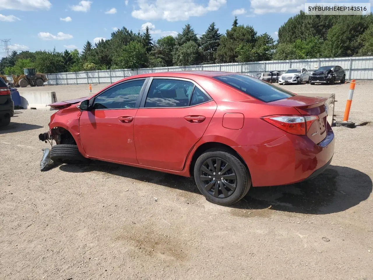 2014 Toyota Corolla L VIN: 5YFBURHE4EP143516 Lot: 63104265