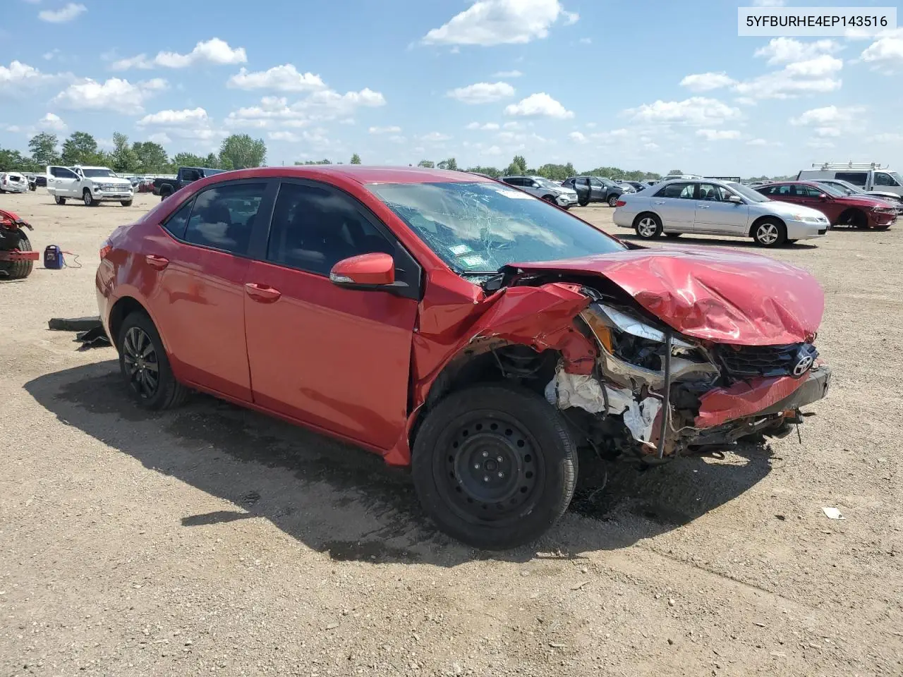 2014 Toyota Corolla L VIN: 5YFBURHE4EP143516 Lot: 63104265