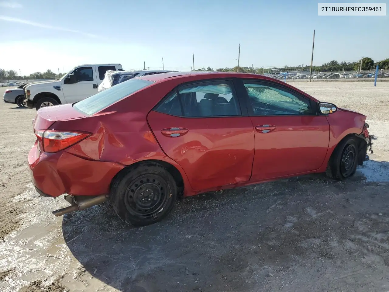 2015 Toyota Corolla L VIN: 2T1BURHE9FC359461 Lot: 49996715