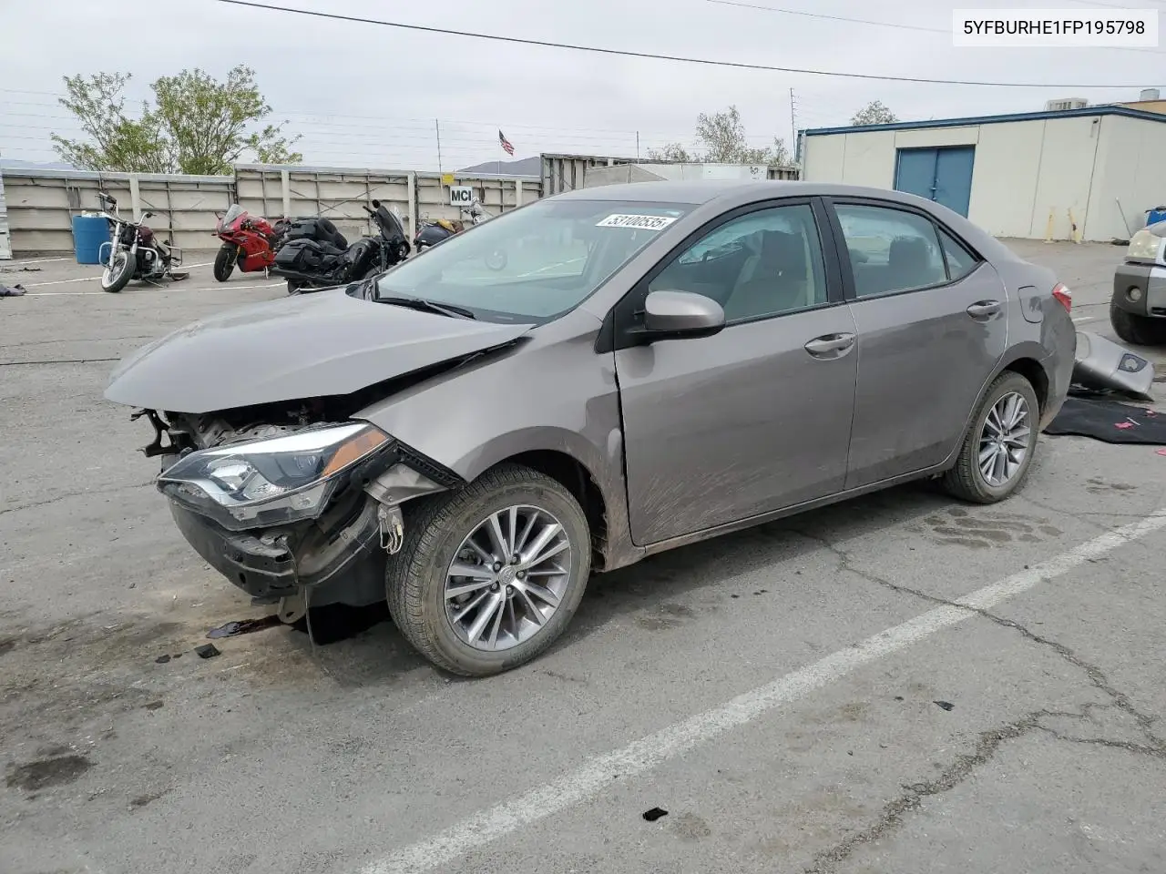 2015 Toyota Corolla L VIN: 5YFBURHE1FP195798 Lot: 53100535