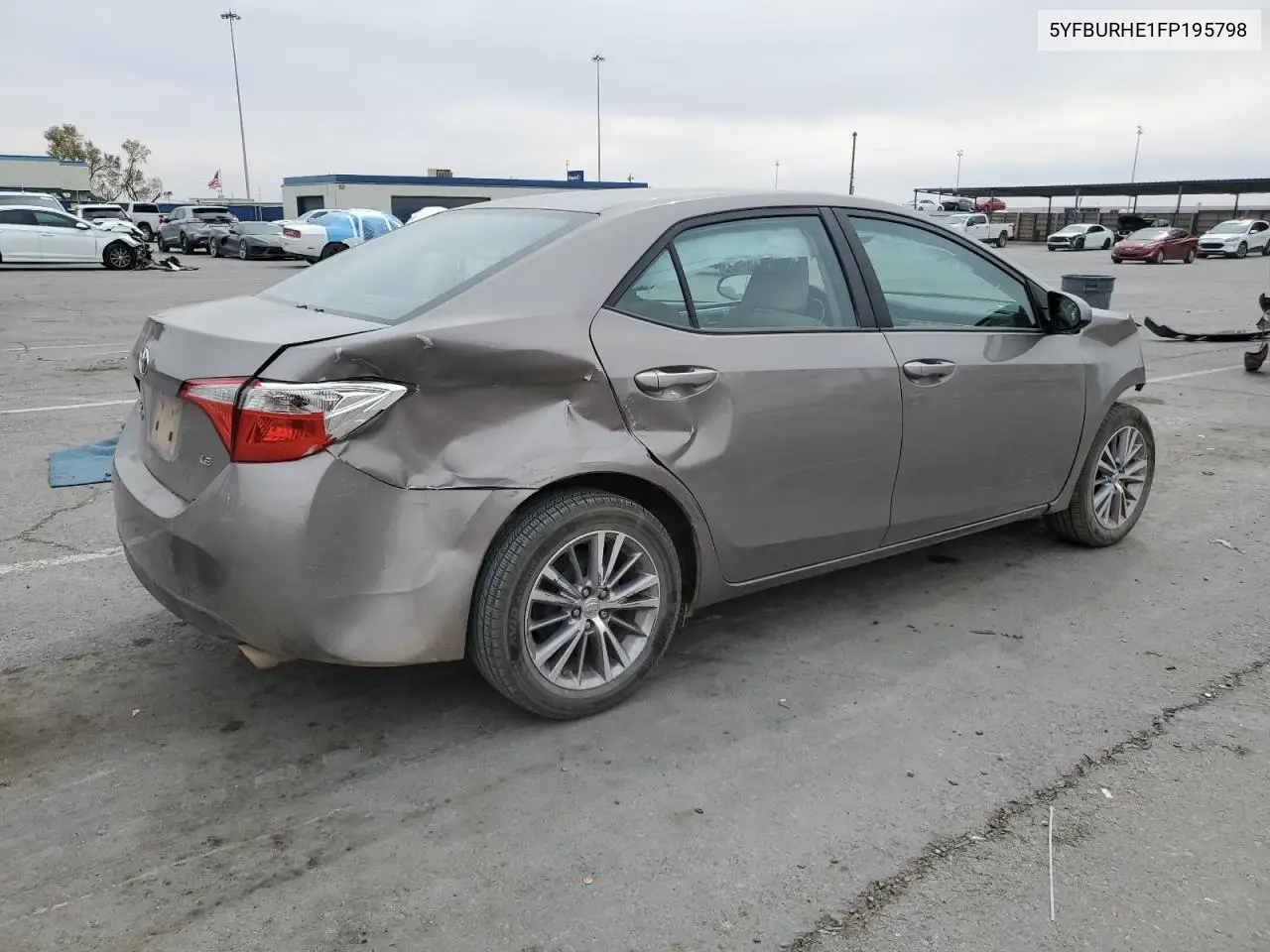 2015 Toyota Corolla L VIN: 5YFBURHE1FP195798 Lot: 53100535