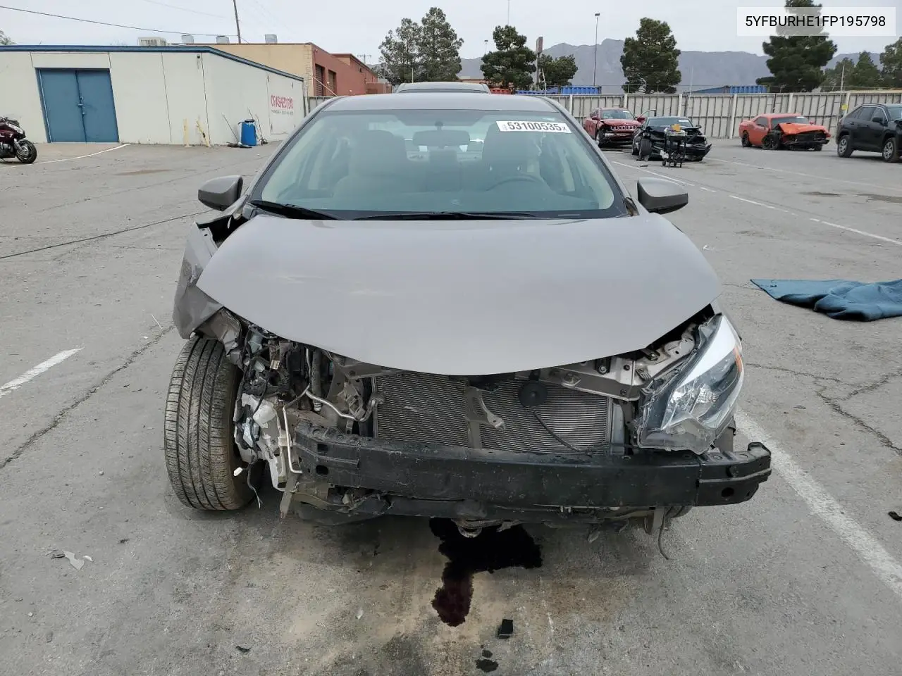 2015 Toyota Corolla L VIN: 5YFBURHE1FP195798 Lot: 53100535