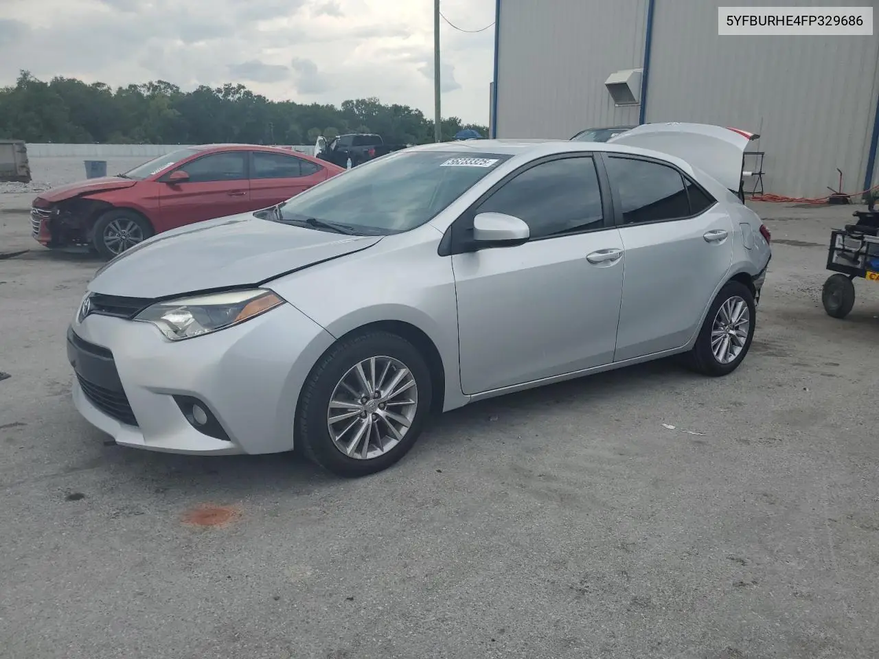 2015 Toyota Corolla L VIN: 5YFBURHE4FP329686 Lot: 56233325