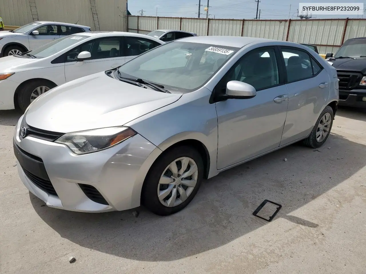 2015 Toyota Corolla L VIN: 5YFBURHE8FP232099 Lot: 56859135