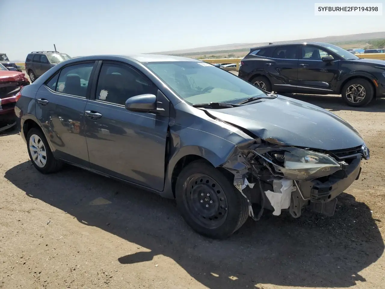 2015 Toyota Corolla L VIN: 5YFBURHE2FP194398 Lot: 56972655