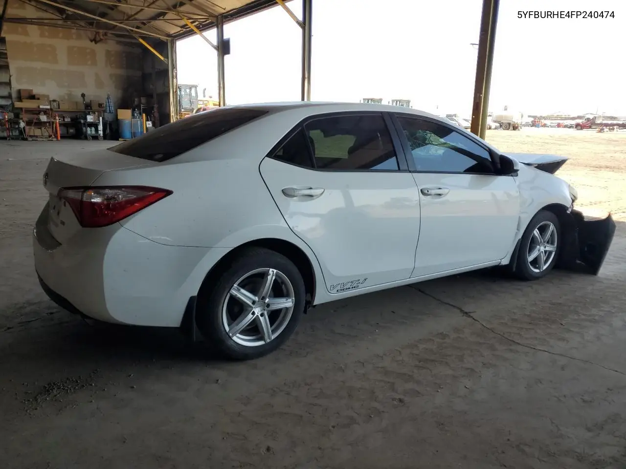 2015 Toyota Corolla L VIN: 5YFBURHE4FP240474 Lot: 56987995