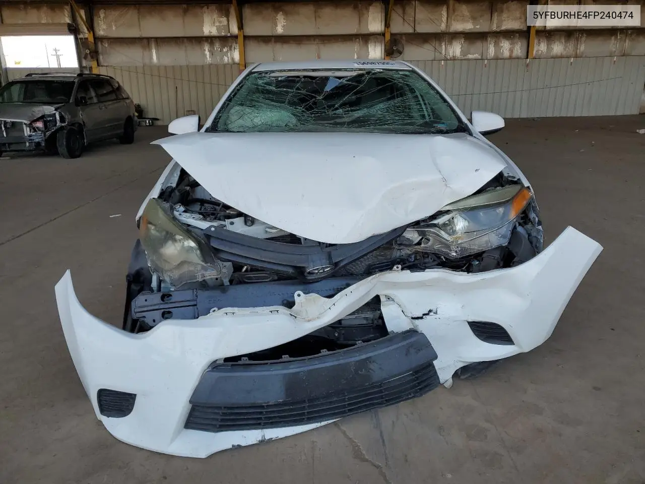 2015 Toyota Corolla L VIN: 5YFBURHE4FP240474 Lot: 56987995