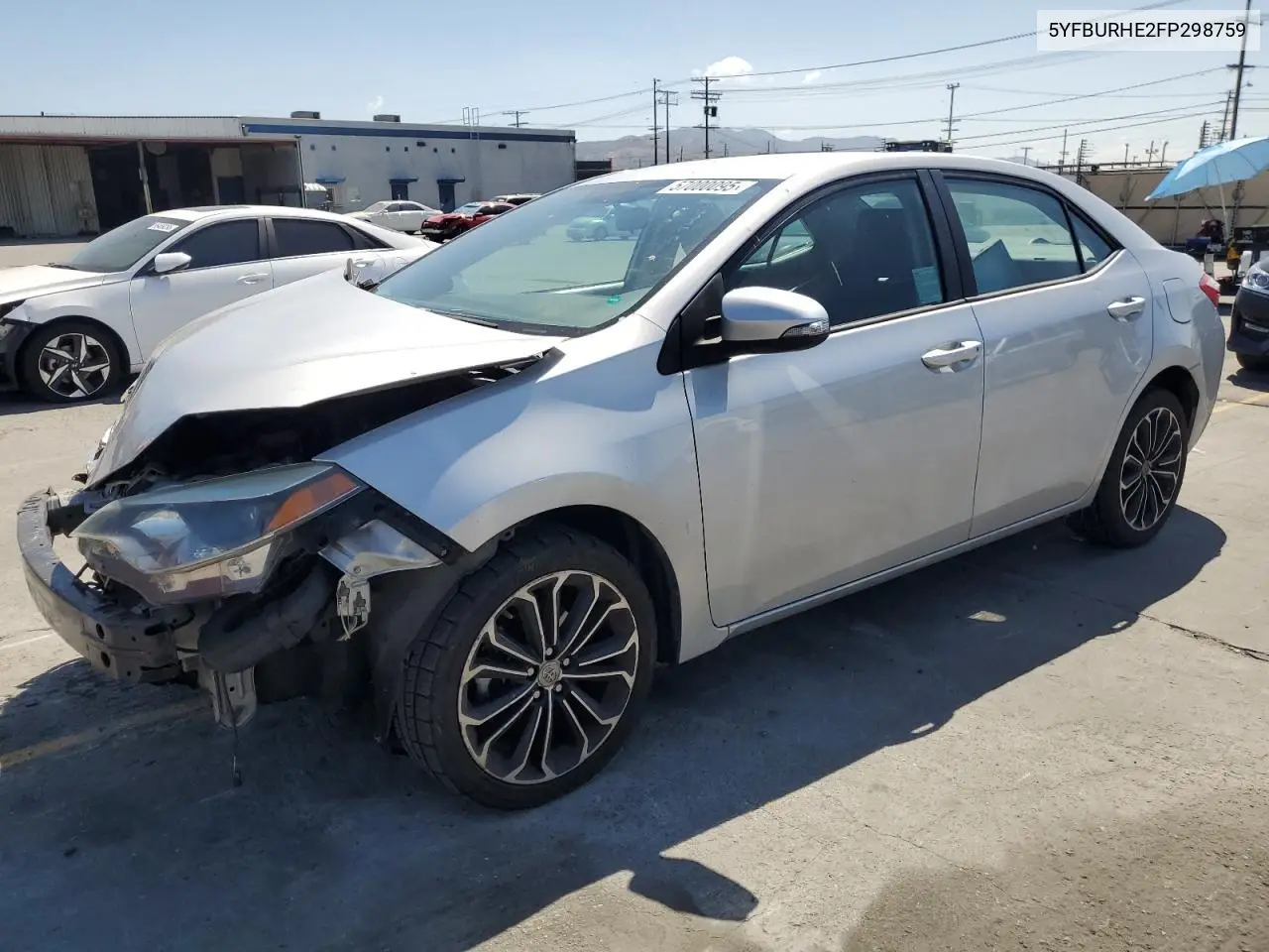 2015 Toyota Corolla L VIN: 5YFBURHE2FP298759 Lot: 57000095