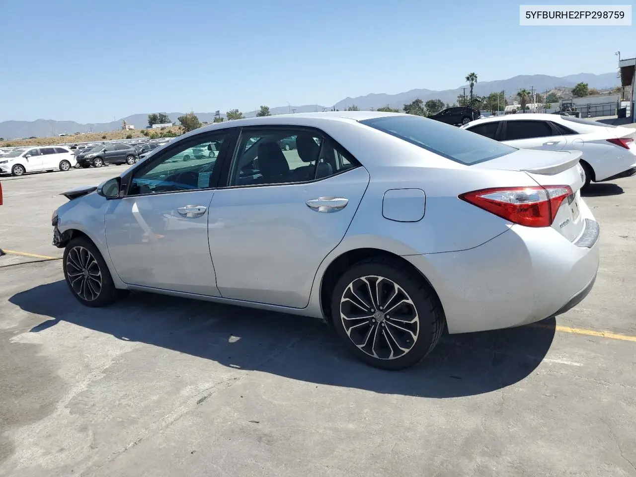 2015 Toyota Corolla L VIN: 5YFBURHE2FP298759 Lot: 57000095