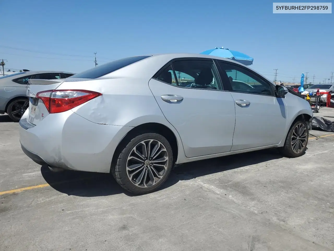 2015 Toyota Corolla L VIN: 5YFBURHE2FP298759 Lot: 57000095