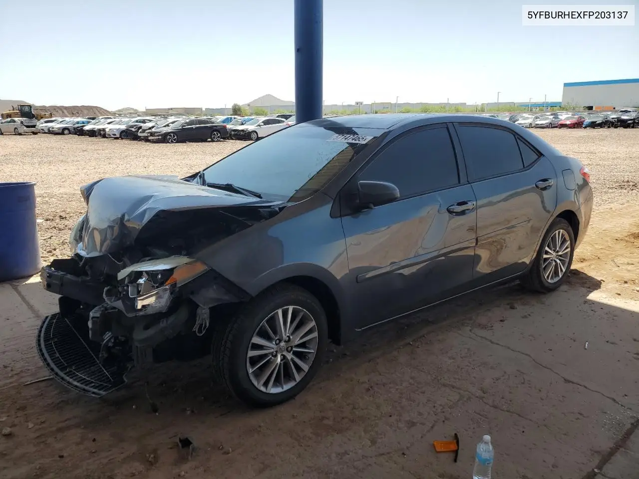 2015 Toyota Corolla L VIN: 5YFBURHEXFP203137 Lot: 57147465