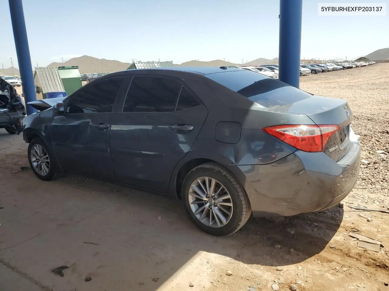 2015 Toyota Corolla L VIN: 5YFBURHEXFP203137 Lot: 57147465