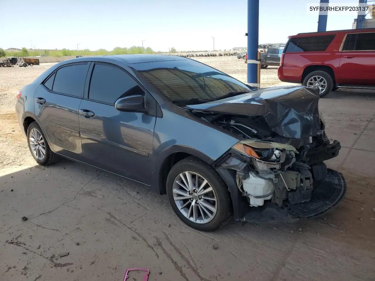 2015 Toyota Corolla L VIN: 5YFBURHEXFP203137 Lot: 57147465