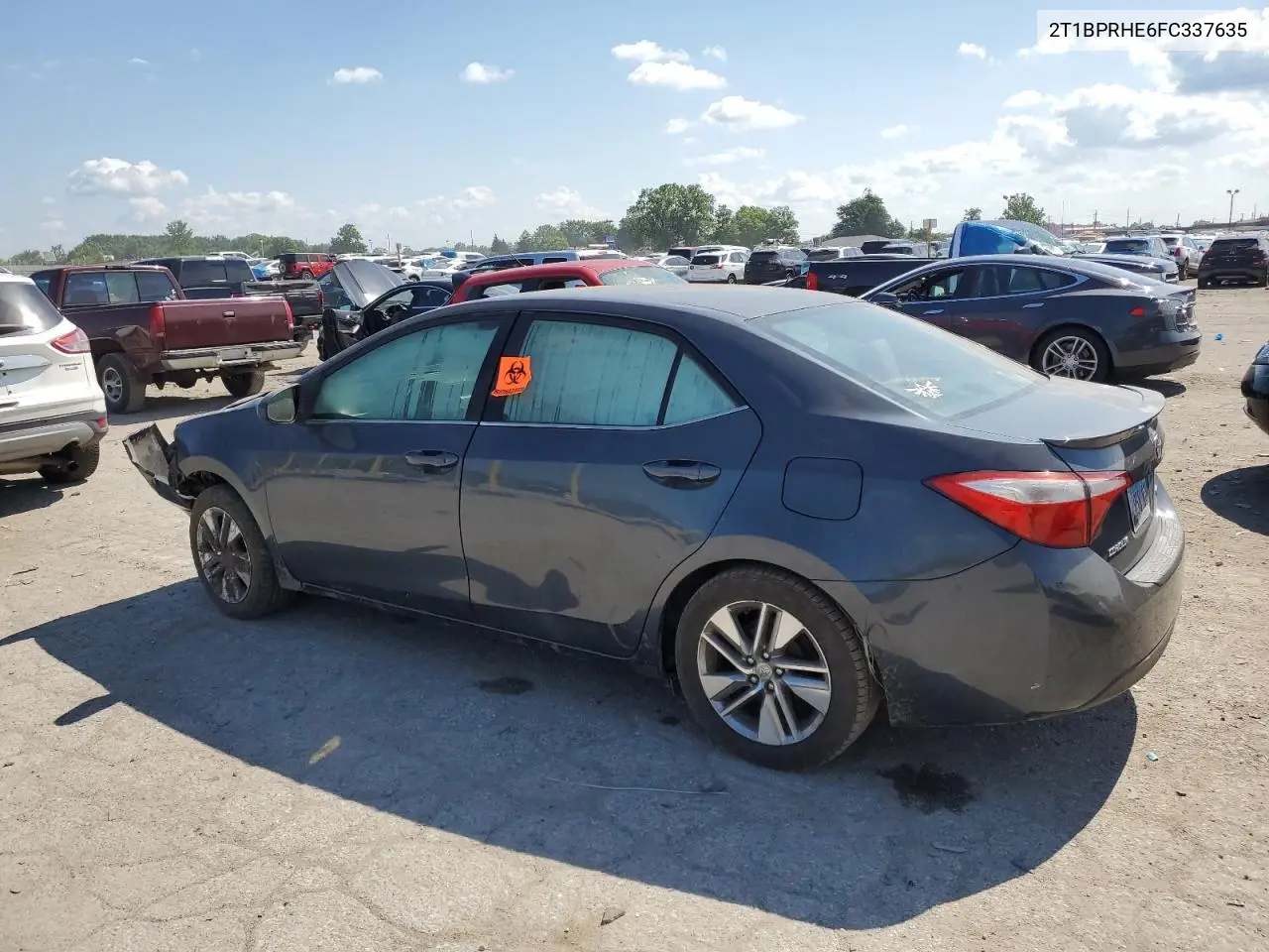 2015 Toyota Corolla Eco VIN: 2T1BPRHE6FC337635 Lot: 62612855