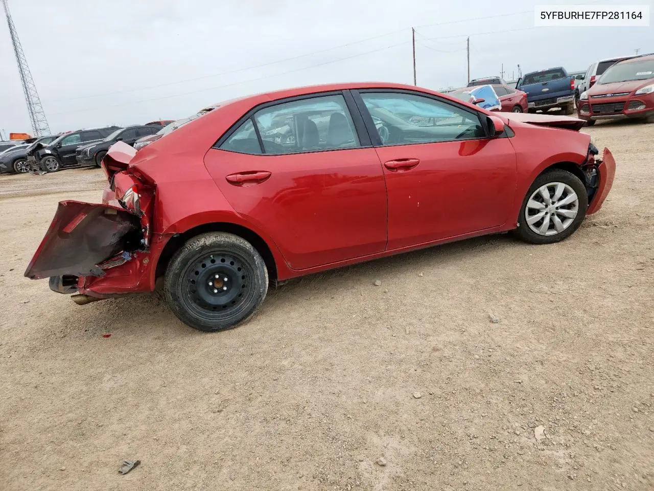 2015 Toyota Corolla L VIN: 5YFBURHE7FP281164 Lot: 62679235