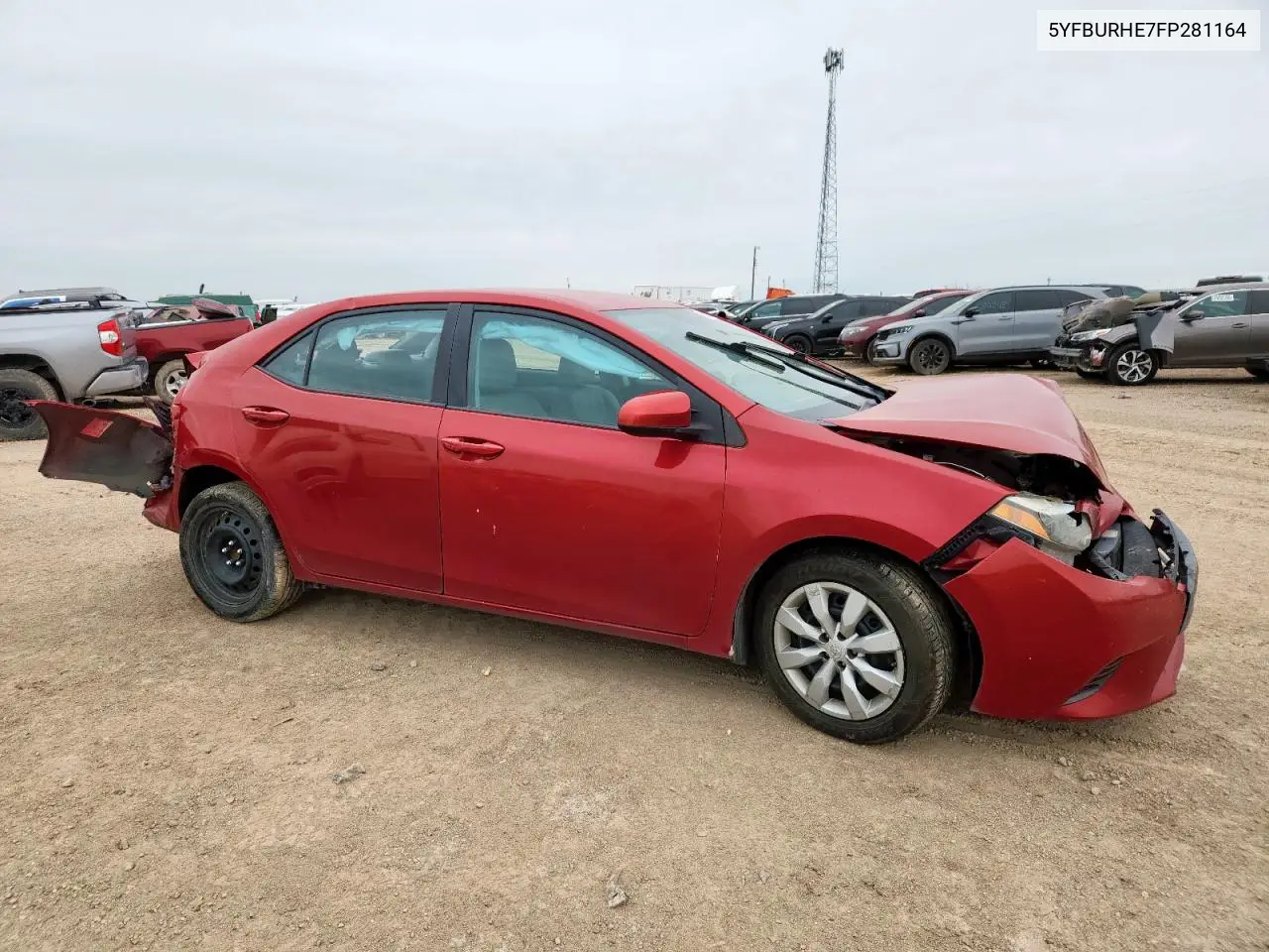 2015 Toyota Corolla L VIN: 5YFBURHE7FP281164 Lot: 62679235