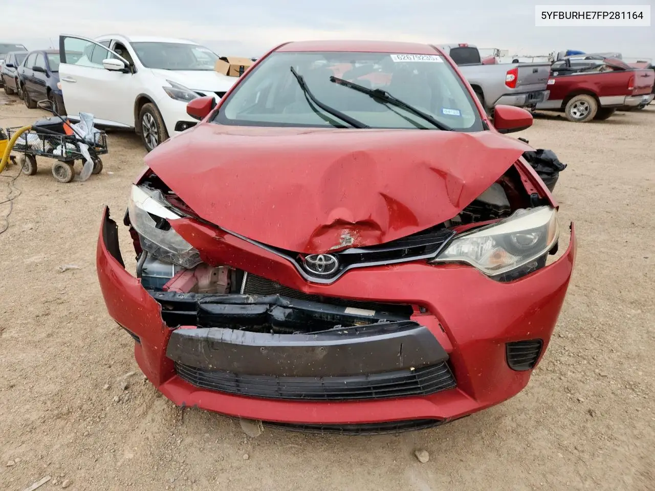 2015 Toyota Corolla L VIN: 5YFBURHE7FP281164 Lot: 62679235