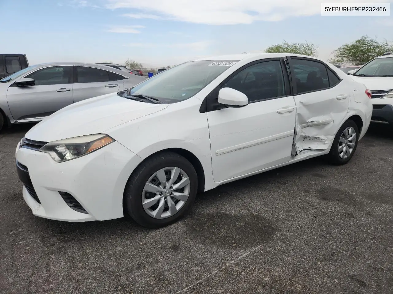 2015 Toyota Corolla L VIN: 5YFBURHE9FP232466 Lot: 63127505