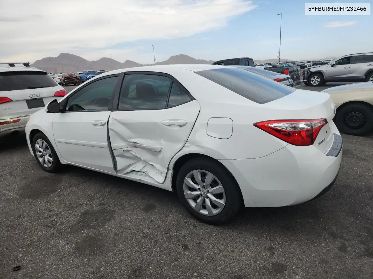 2015 Toyota Corolla L VIN: 5YFBURHE9FP232466 Lot: 63127505